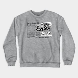 AUSTIN A30 COUNTRYMAN - advert Crewneck Sweatshirt